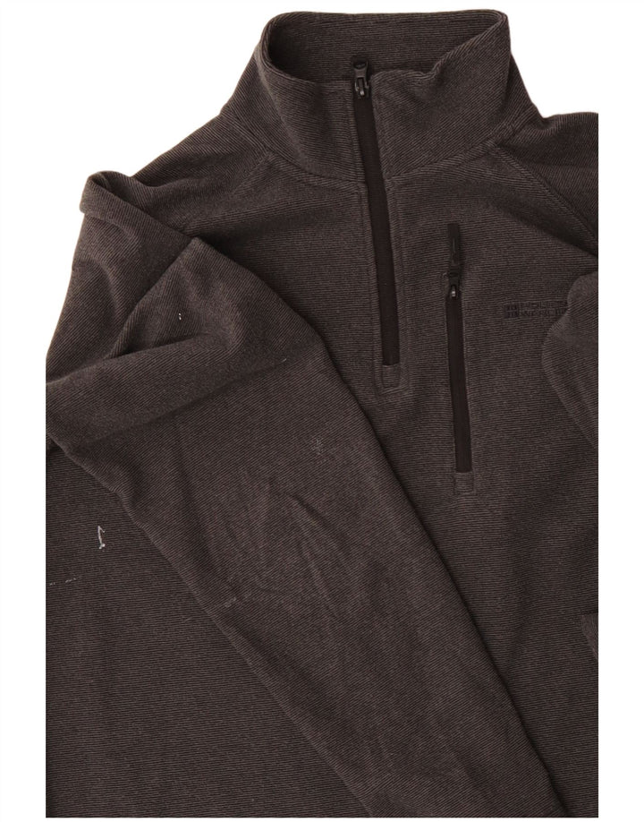 Poliéster cinza médio superior do agasalho masculino do pulôver dos homens do armazém da montanha