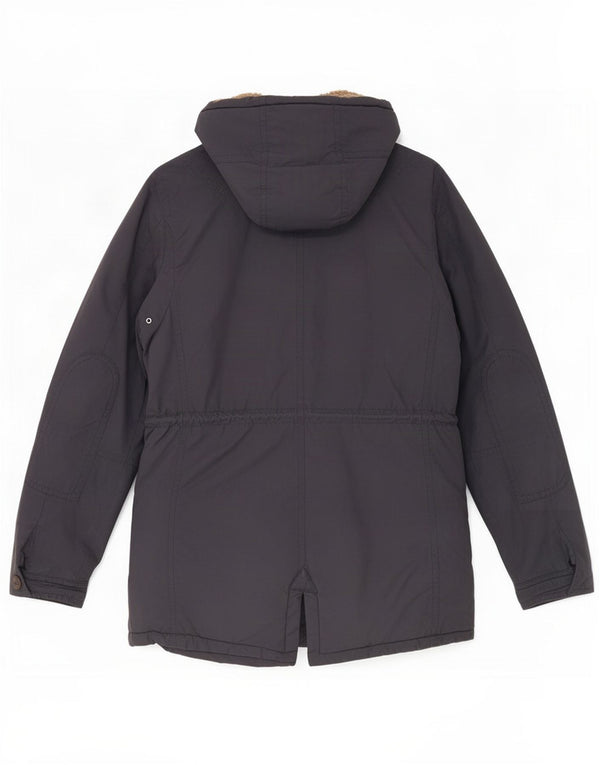 Jaqueta Parka Feminina Benetton UK 14 Médio Azul Marinho