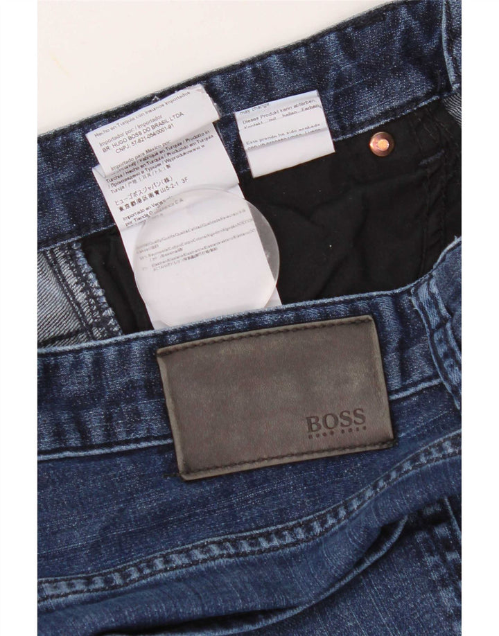 Hugo Boss Masculino Slim Jeans W33 L32 Azul Algodão
