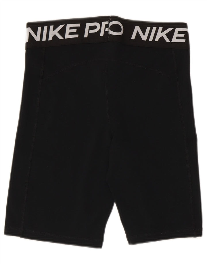 Shorts esportivos femininos NIKE Dri Fit Graphic UK 12 médio preto poliéster