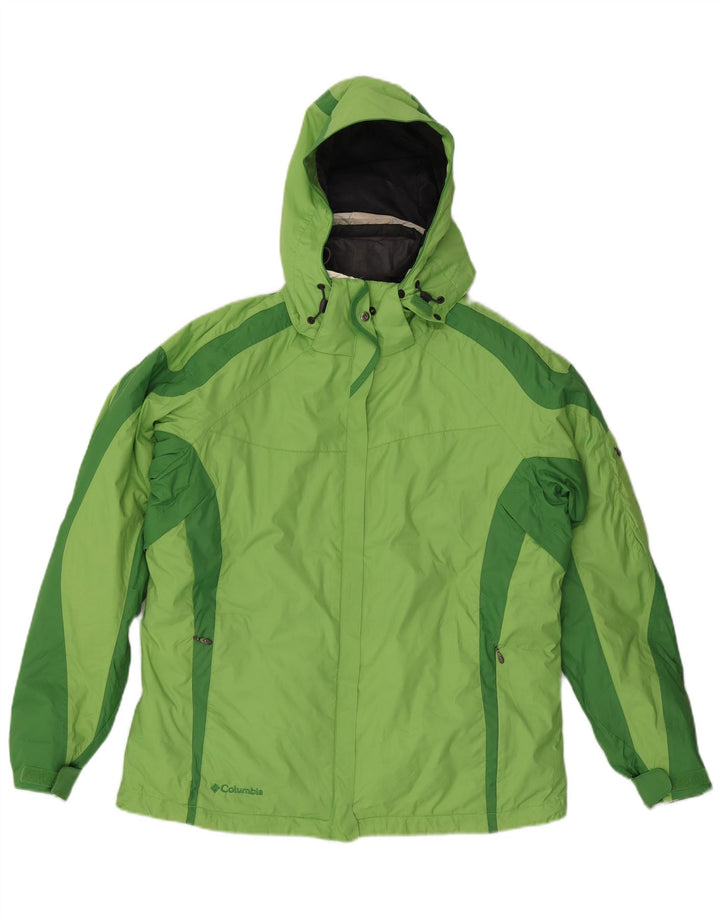 Jaqueta corta-vento feminina Columbia Interchange UK 16 grande verde