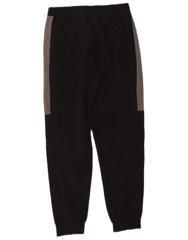 Calça de treino masculina Puma Joggers médio preto colorblock algodão