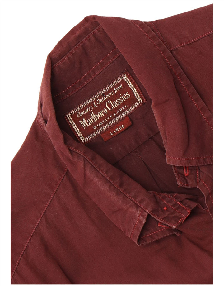 Camisa masculina Marlboro Classics grande marrom