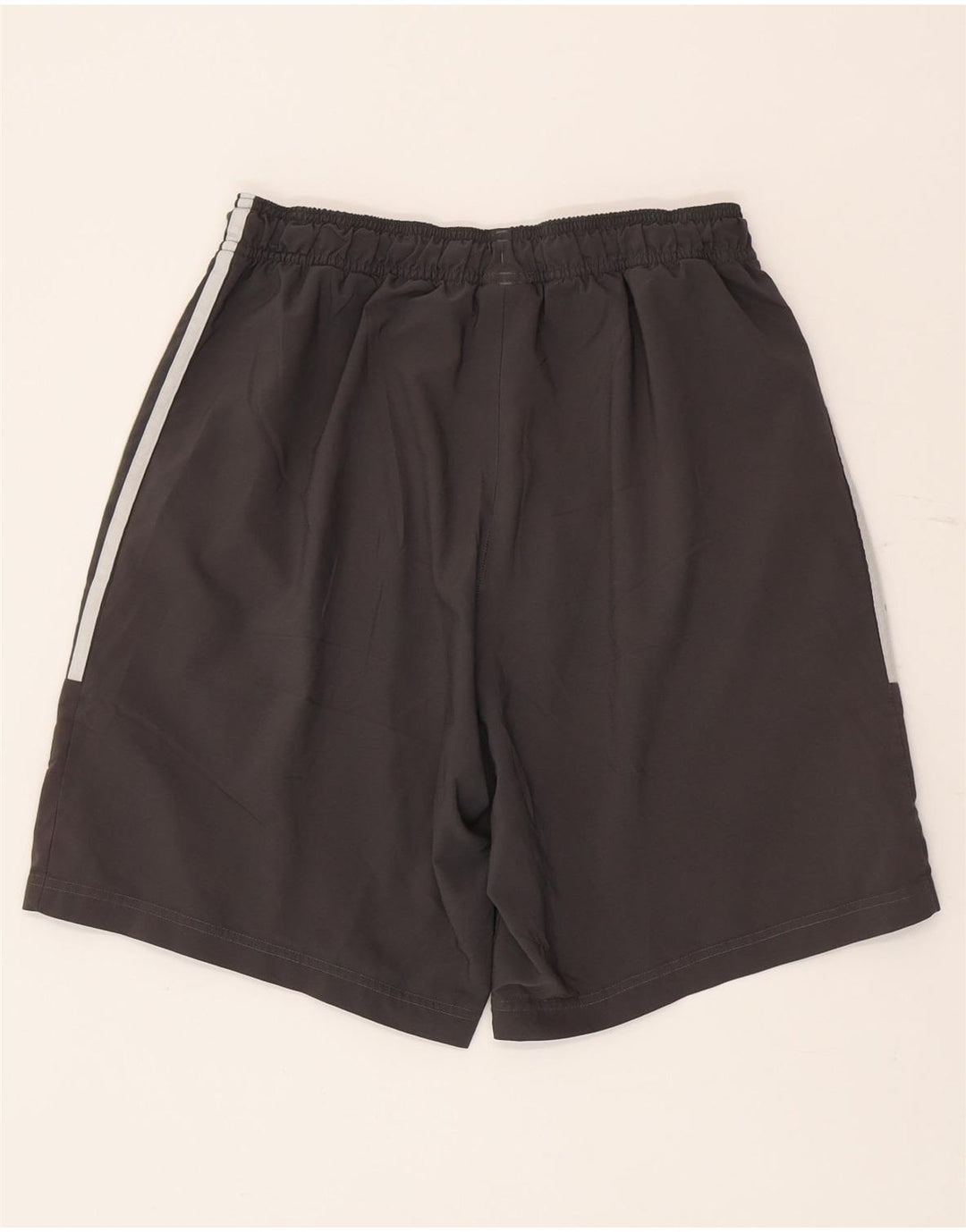 Shorts esportivos masculinos Adidas poliéster cinza médio