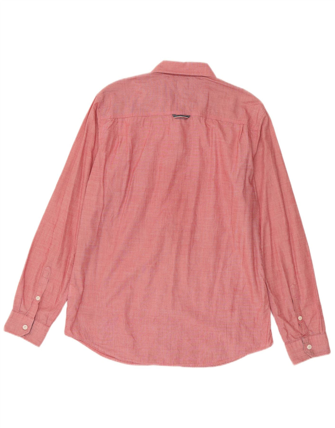 Camisa masculina Tommy Hilfiger Regular Fit grande algodão rosa