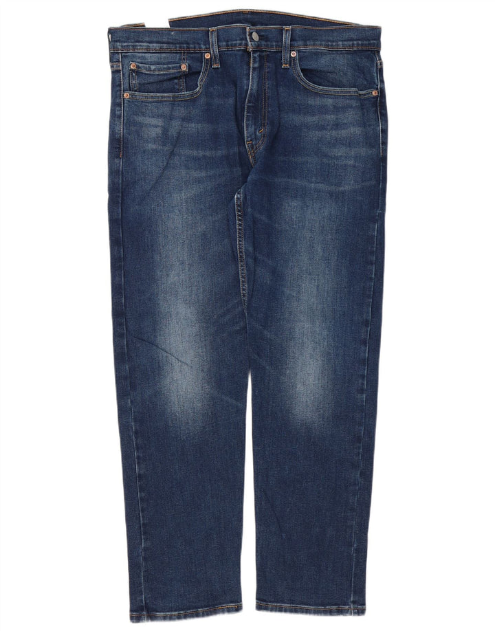 Levi's Masculino 502 Regular Tapered Jeans 36 L30 Azul Algodão