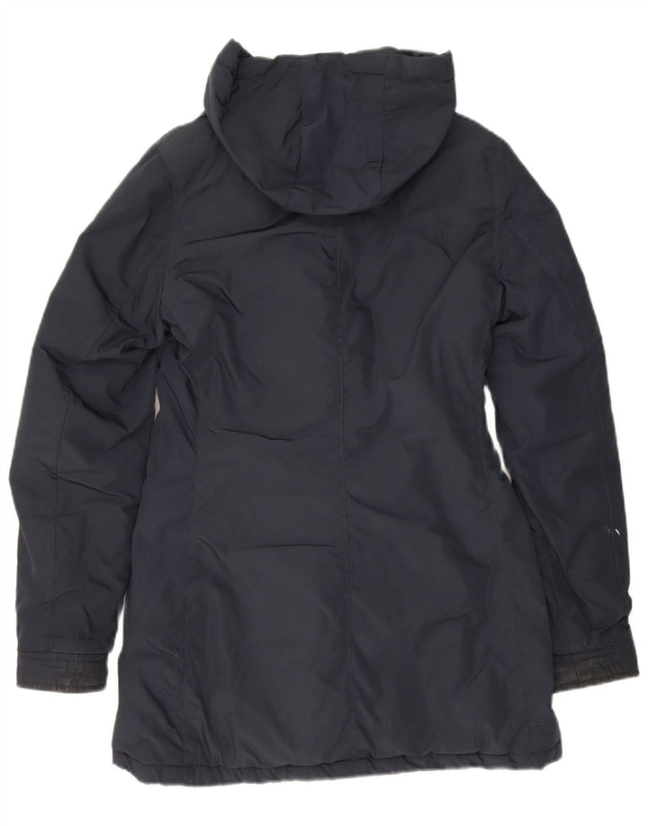 Jaqueta Parka com capuz feminina Refrigue UK 6 XS azul marinho poliéster