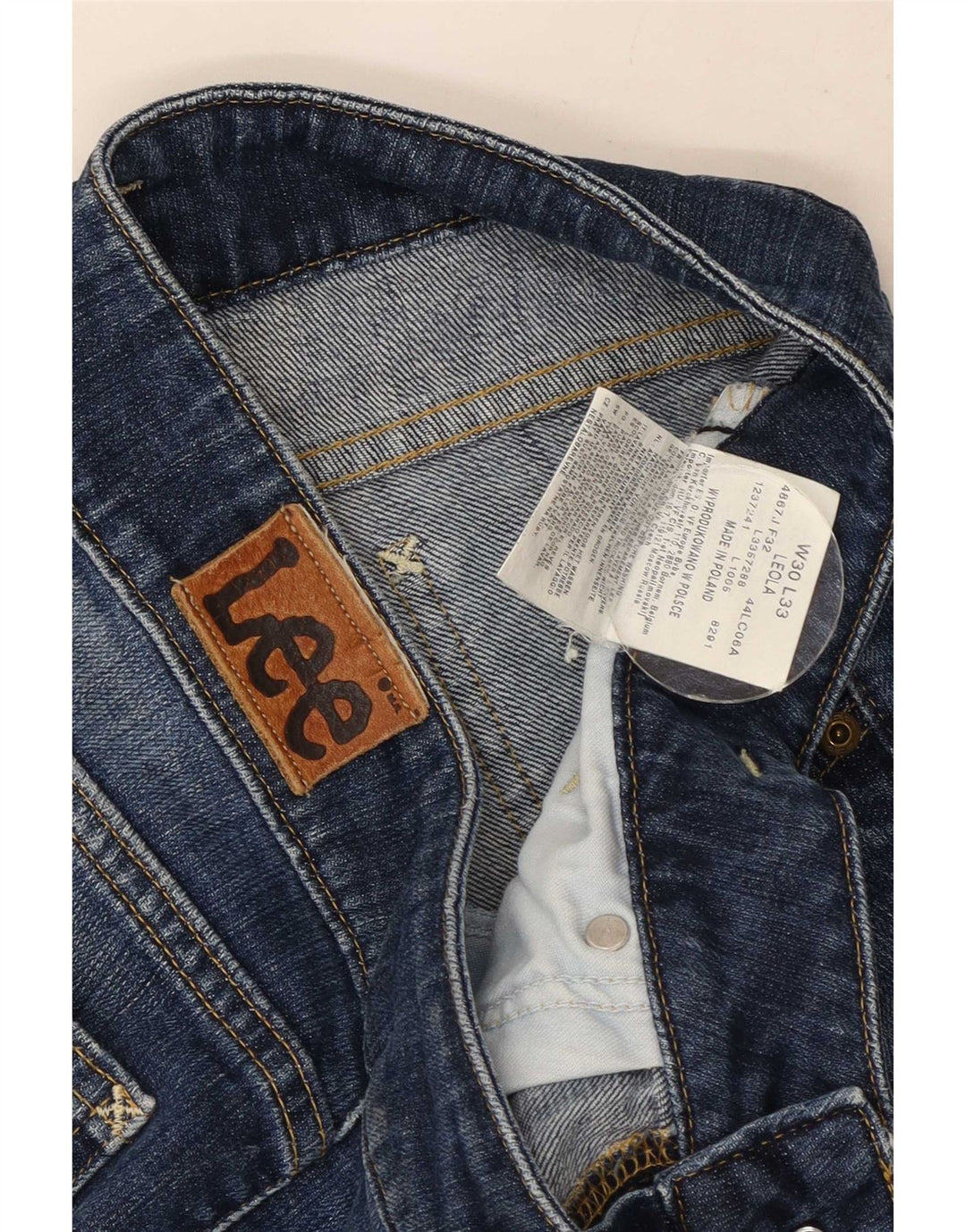 Lee Womens Leola Bootcut Jeans W30 L27 Azul Algodão