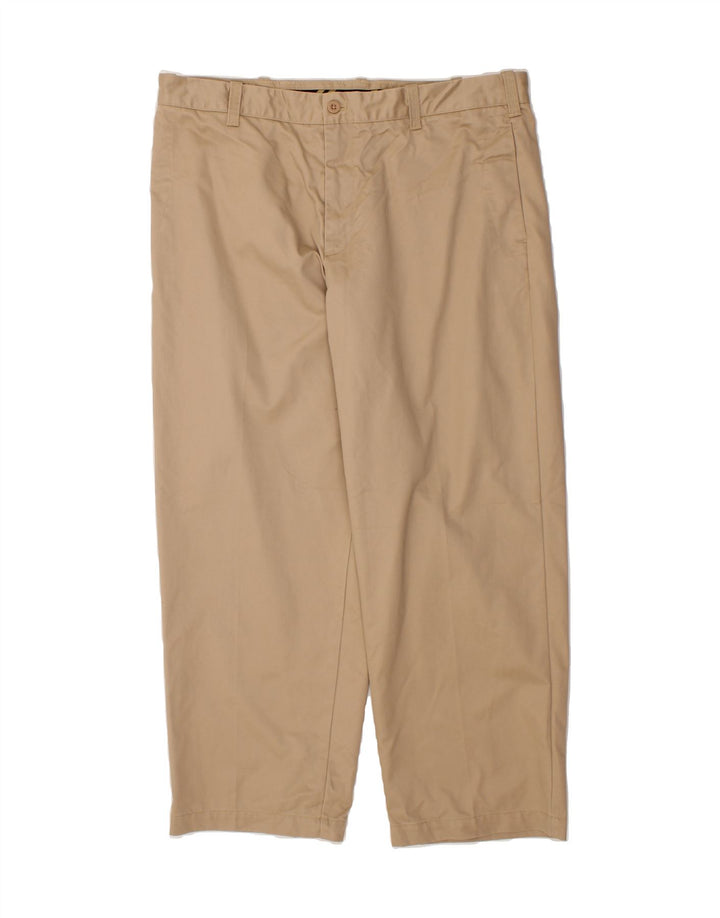 IZOD Mens Straight Chino Trousers W40 L30 Beige Cotton Vintage Izod and Second-Hand Izod from Messina Hembry 