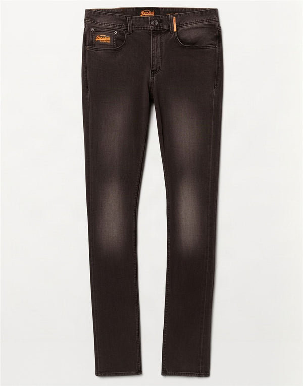 Superdry Mens Super Skinny Jeans W32 L32 Cinza Algodão