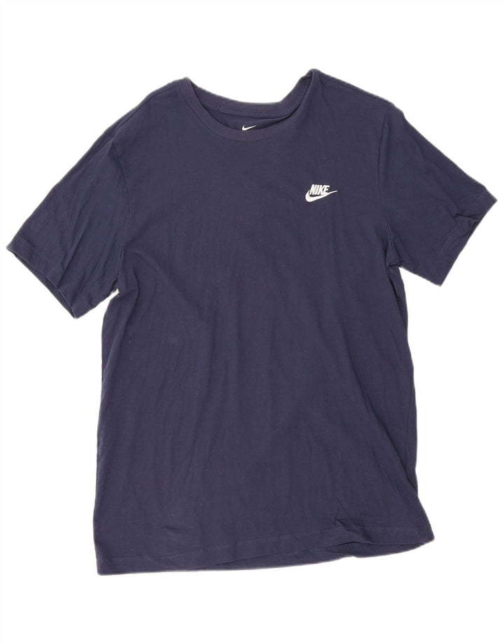 Camiseta masculina Nike grande algodão azul marinho