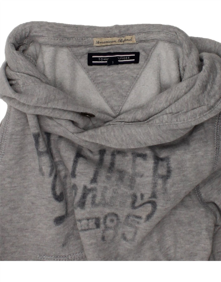 TOMMY HILFIGER Boys Graphic Hoodie Jumper 2-3 Years Grey Cotton | Vintage Tommy Hilfiger | Thrift | Second-Hand Tommy Hilfiger | Used Clothing | Messina Hembry 