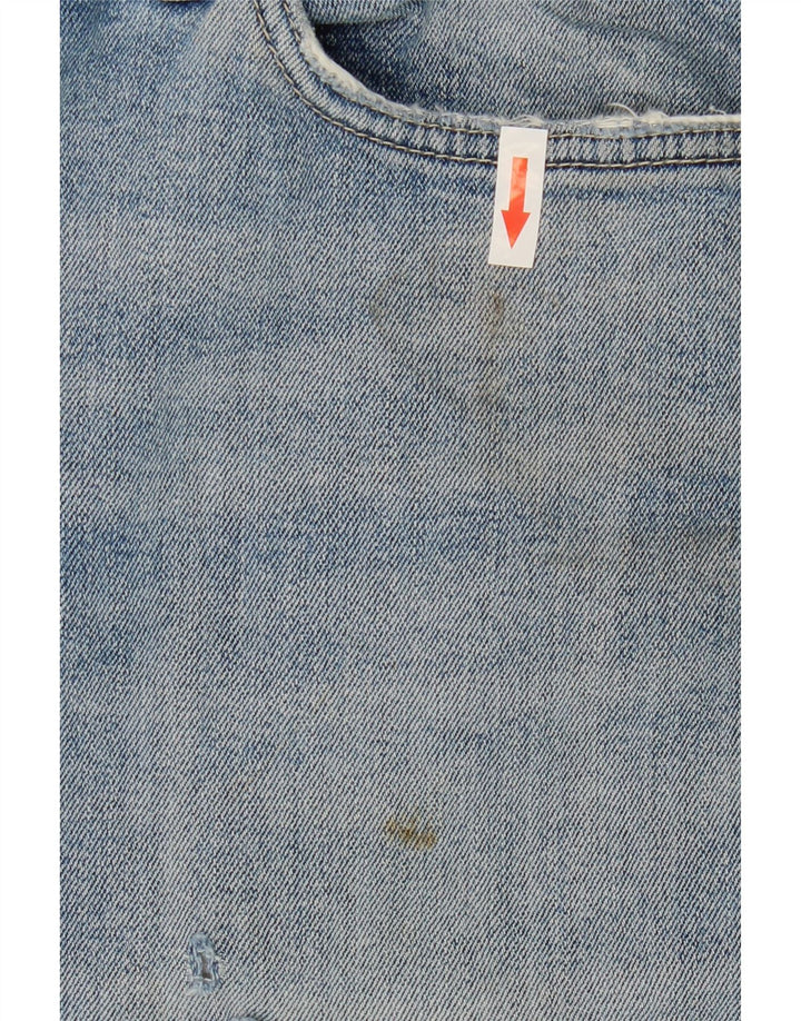 Shorts jeans masculino Marks & Spencer W34 grande algodão azul