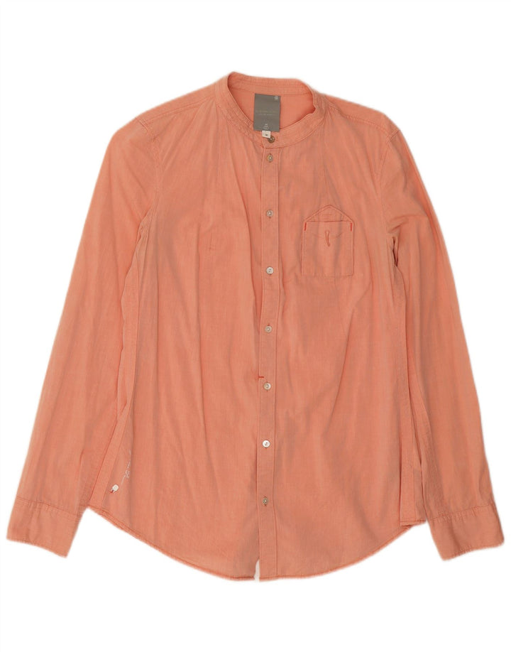 Camisa feminina G-STAR UK 12 algodão laranja médio