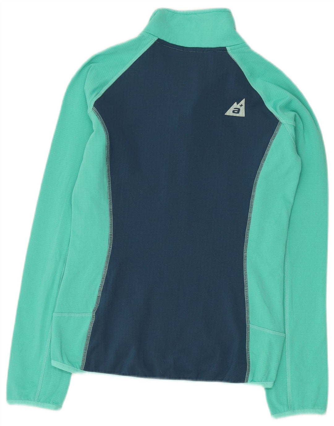 Jaqueta feminina de treino Alpenplus UK 10 pequena turquesa Colourblock
