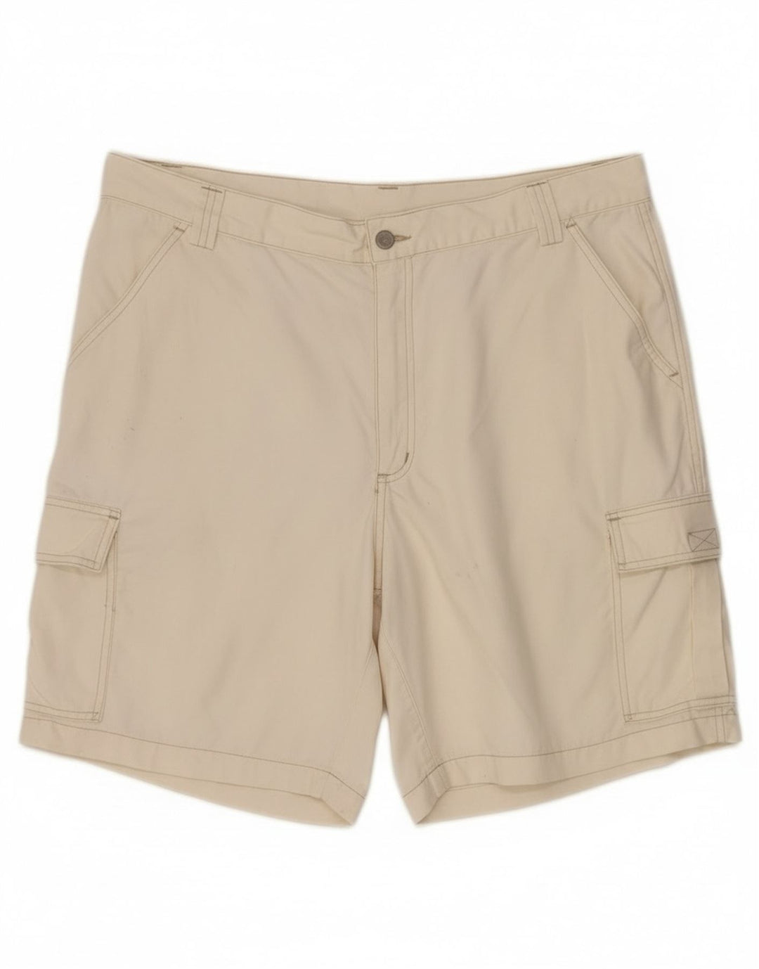 Shorts cargo masculino vintage W38 XL algodão branco