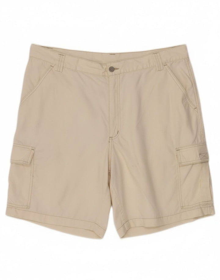 Shorts cargo masculino vintage W38 XL algodão branco