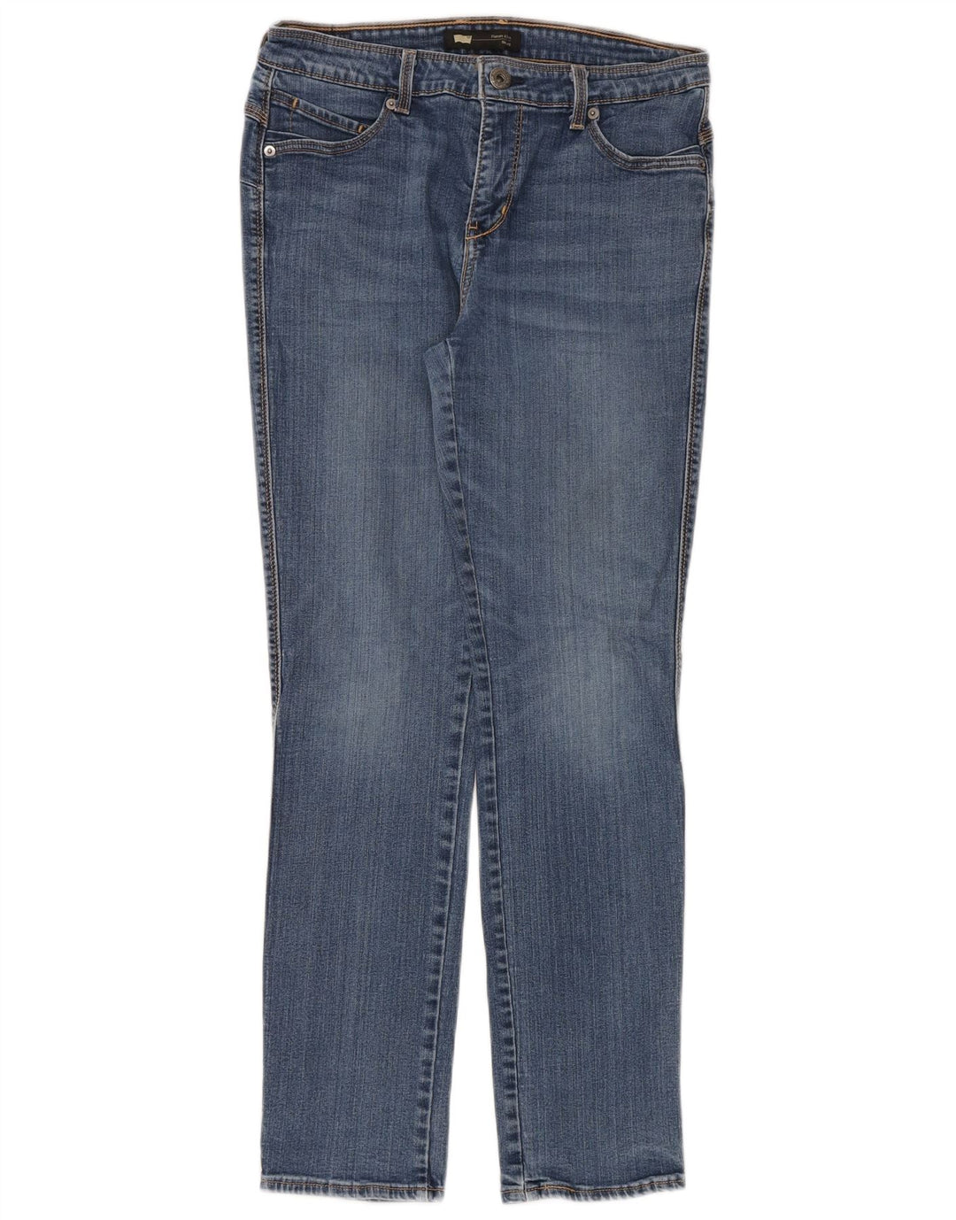 Jeans skinny feminino Levi's US 12 grande W31 L32 azul