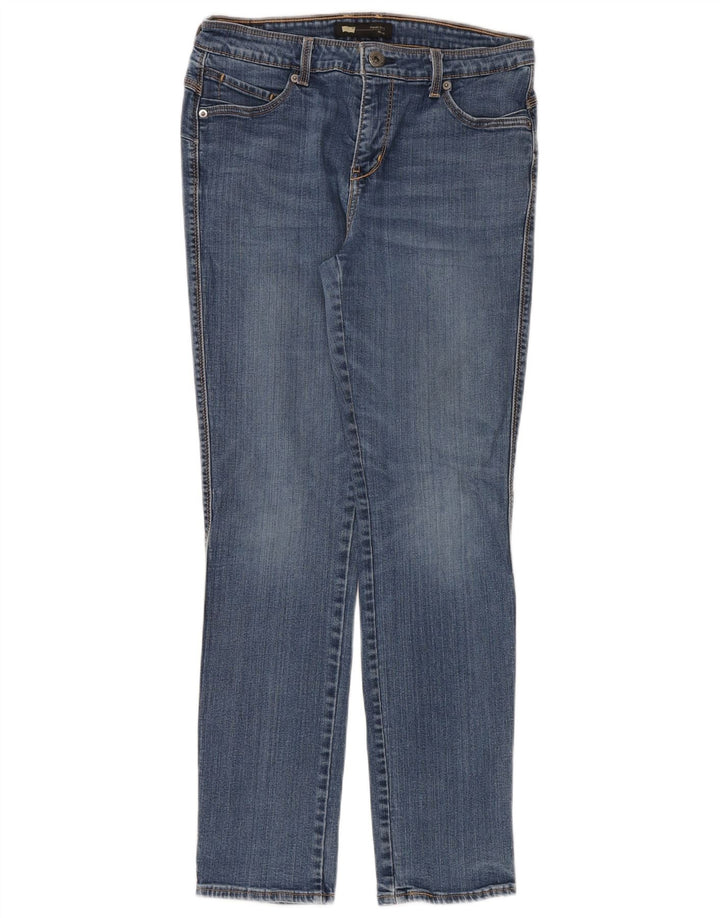 Jeans skinny feminino Levi's US 12 grande W31 L32 azul