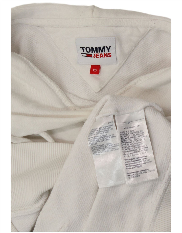 TOMMY HILFIGER moletom com capuz masculino XS algodão branco