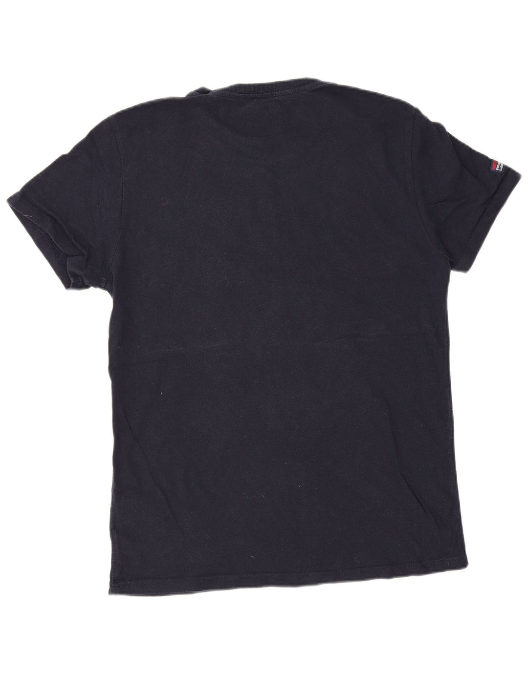Camiseta gráfica masculina Superdry Top grande algodão azul marinho