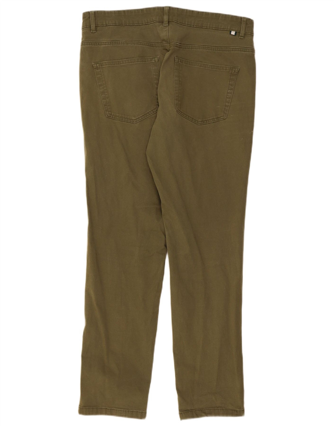Calça casual slim masculina Ted Baker W32 L29 algodão cáqui