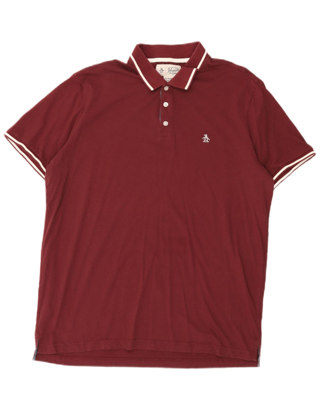 Camisa polo masculina PENGUIN XL algodão Borgonha