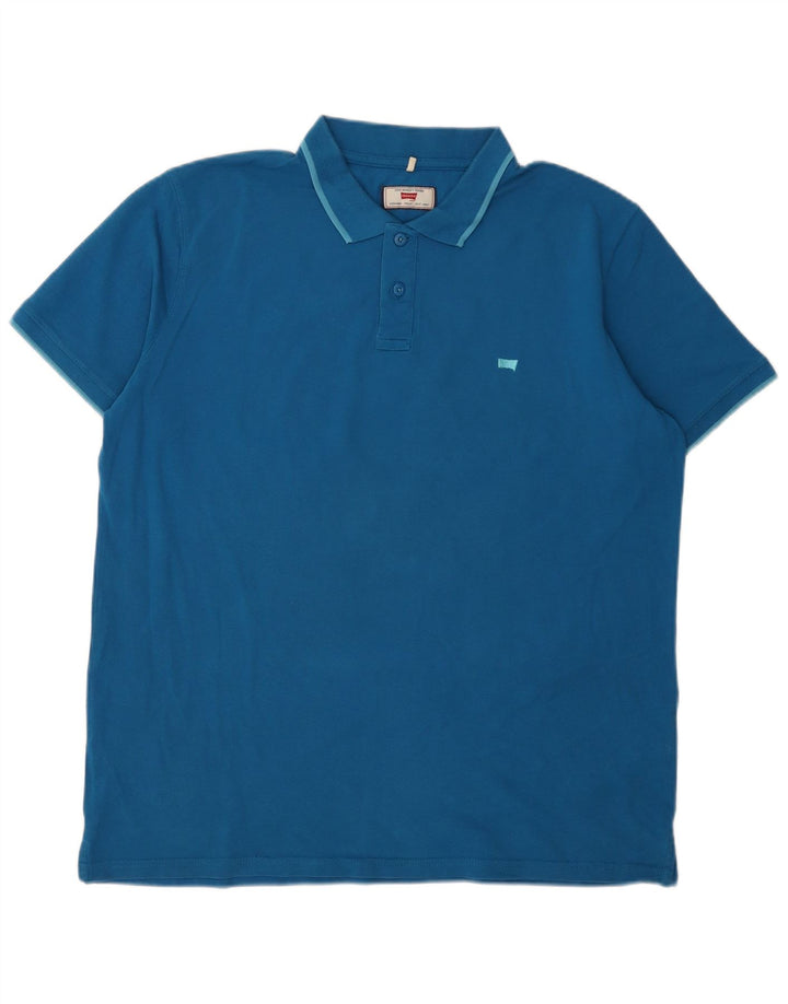 Camisa polo masculina Carrera 2XL algodão azul
