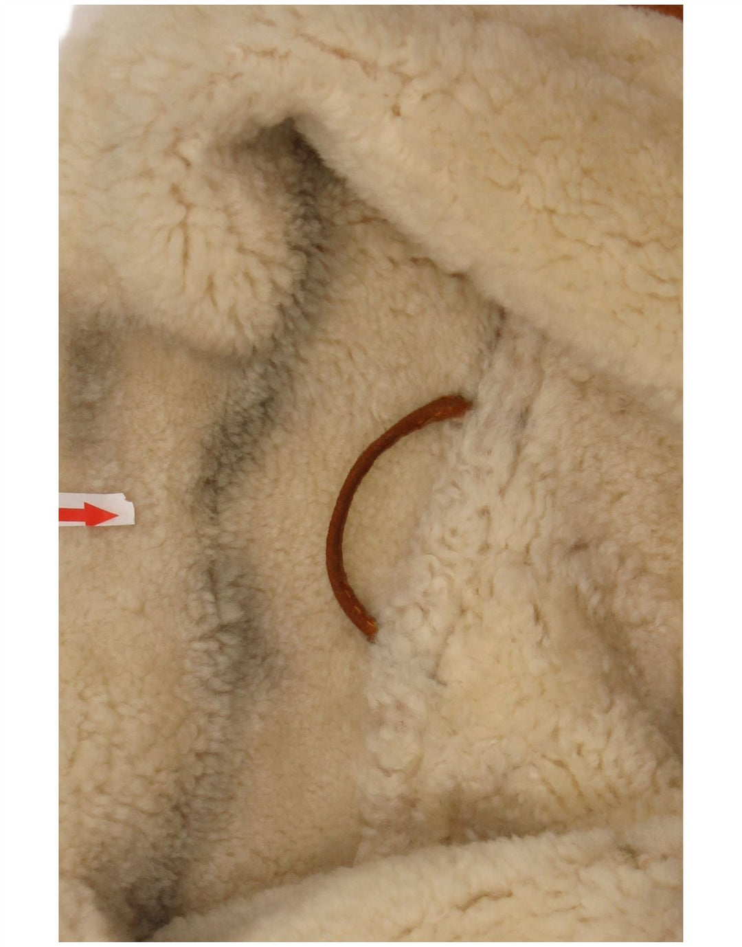 Jaqueta masculina vintage Shearling IT 48 marrom médio