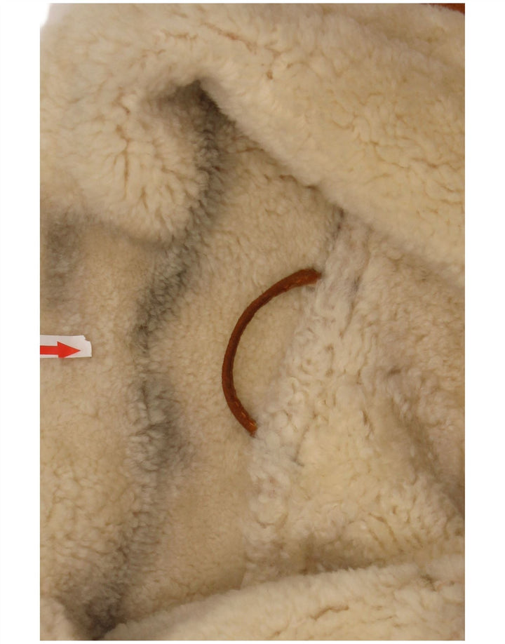 Jaqueta masculina vintage Shearling IT 48 marrom médio