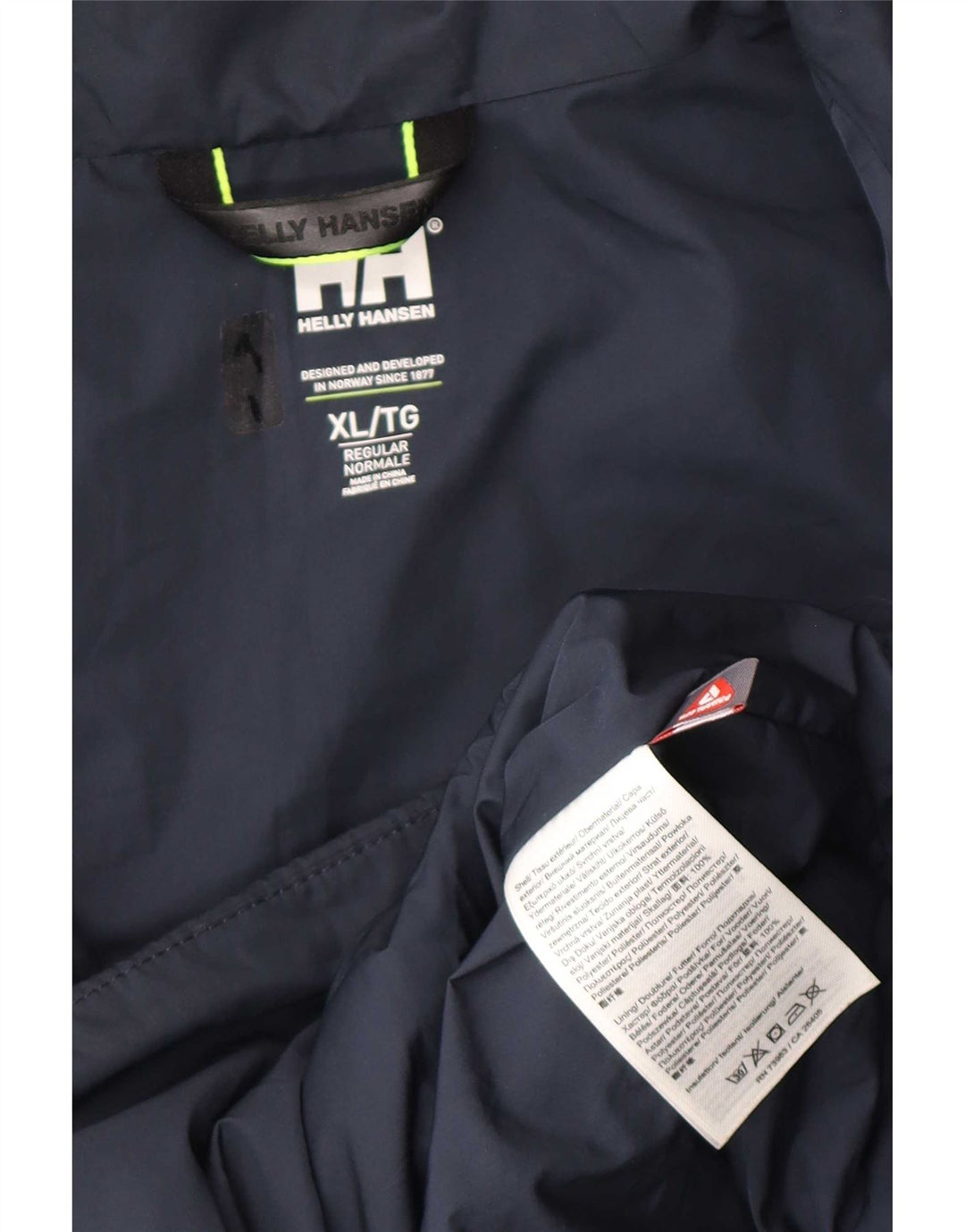Jaqueta acolchoada masculina Helly Hansen UK 42 XL azul marinho poliéster