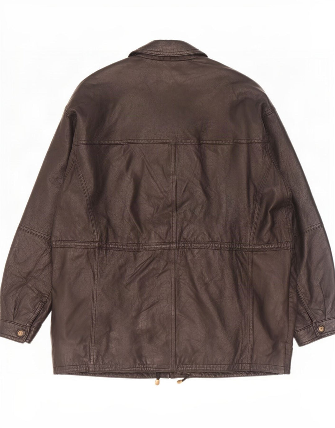 Jaqueta de couro masculina Paco Calvari IT 54 2XL preta