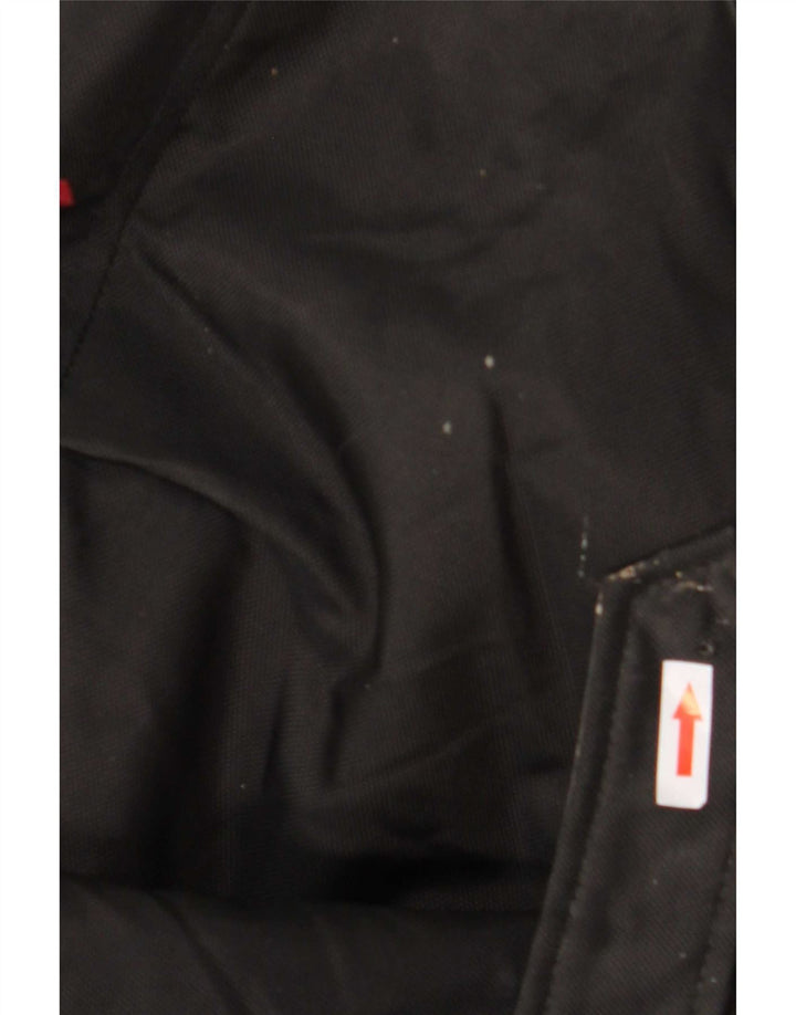 Jaqueta utilitária masculina vintage de ajuste solto Reino Unido 38 poliamida preta média