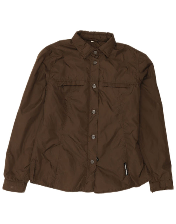 Tucano Urbano Womens Utility Jacket UK 14 Medium Brown Nylon