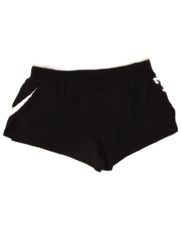 Nike Womens Dri Fit Graphic Sport Shorts UK 12 Médio Preto Poliéster