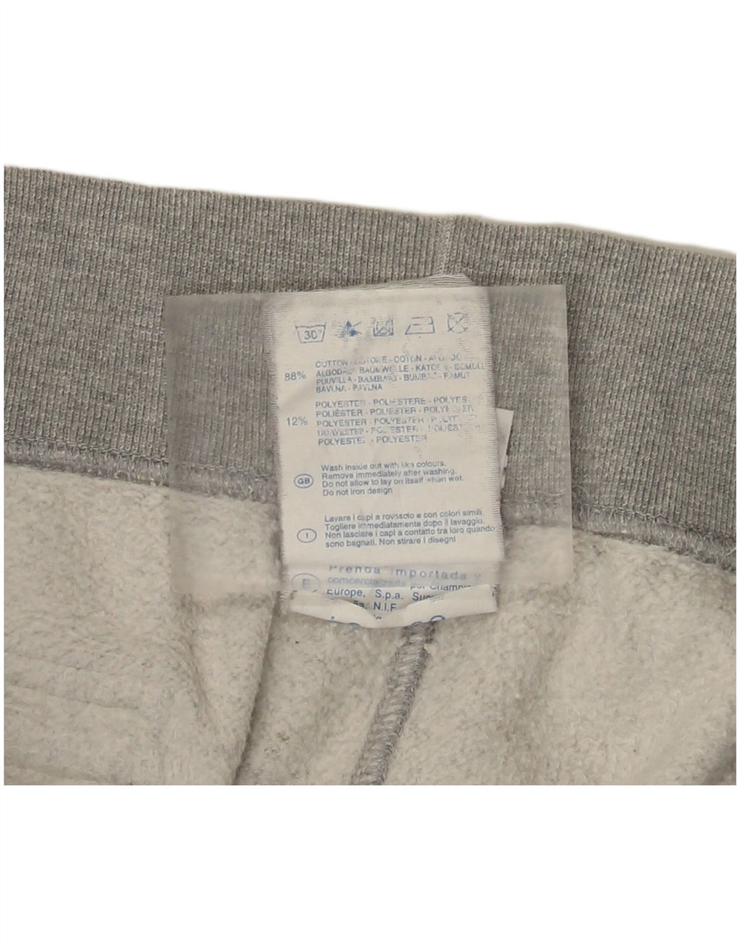 Calça esportiva masculina Champion Joggers grande algodão cinza