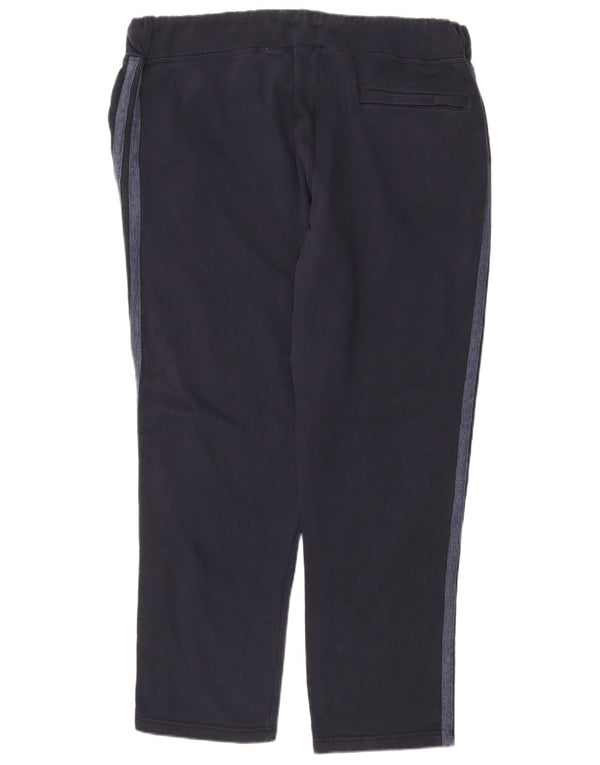 Calça de treino feminina Marks & Spencer Reino Unido 20 2XL algodão azul marinho