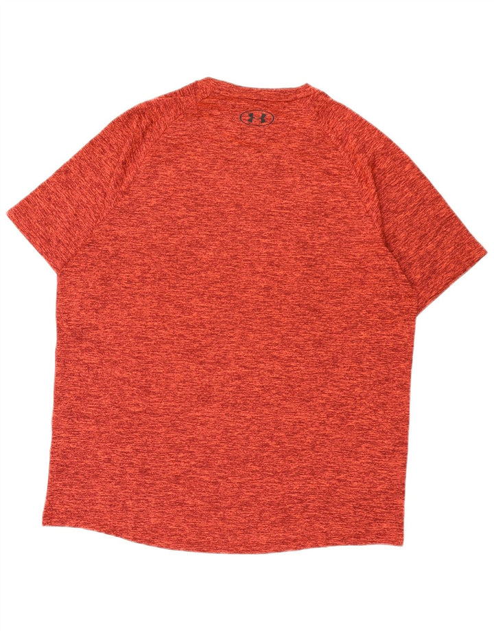Camiseta masculina Under Armour Top médio vermelho manchado