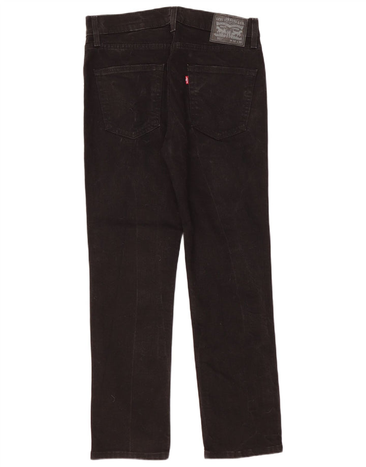 Levi's Masculino 511 Slim Jeans W32 L30 Algodão Preto