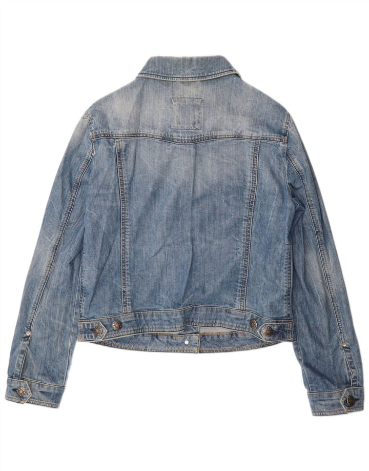 Jaqueta jeans feminina ESPRIT UK 20 2XL algodão azul