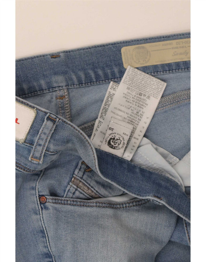 Diesel Masculino Sandy Regular Slim Straight Jeans W30 L32 Azul Algodão