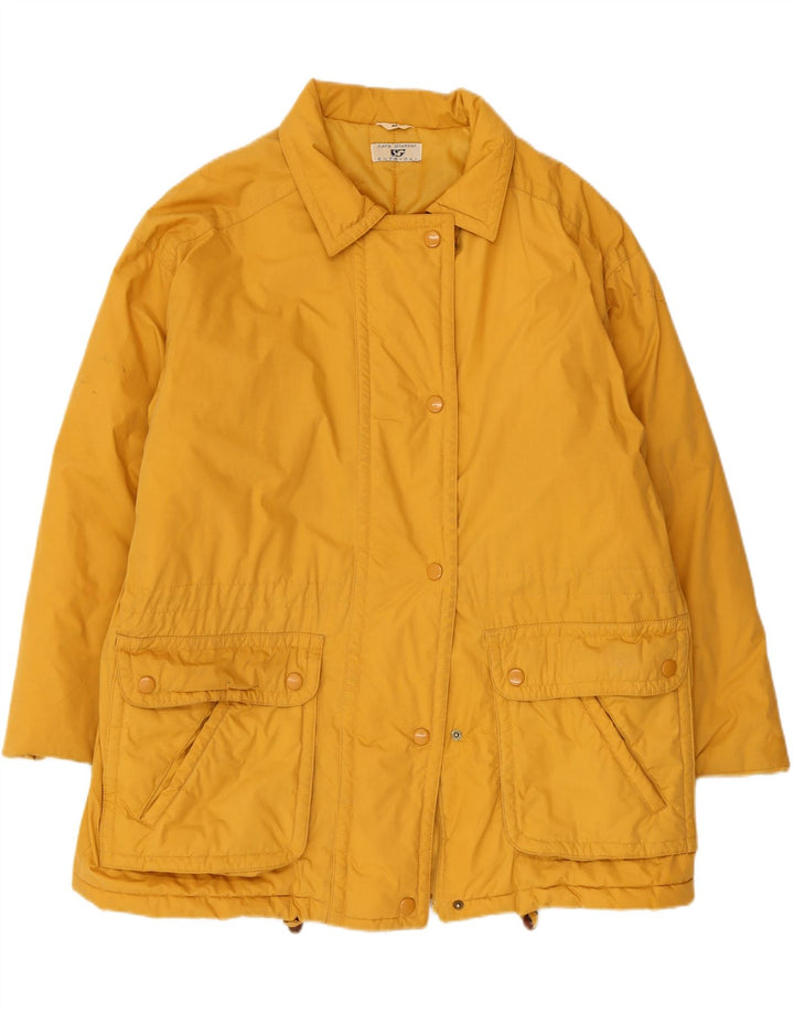 Casaco corta-vento feminino grande SARA GLENZER UK 14 Médio Amarelo
