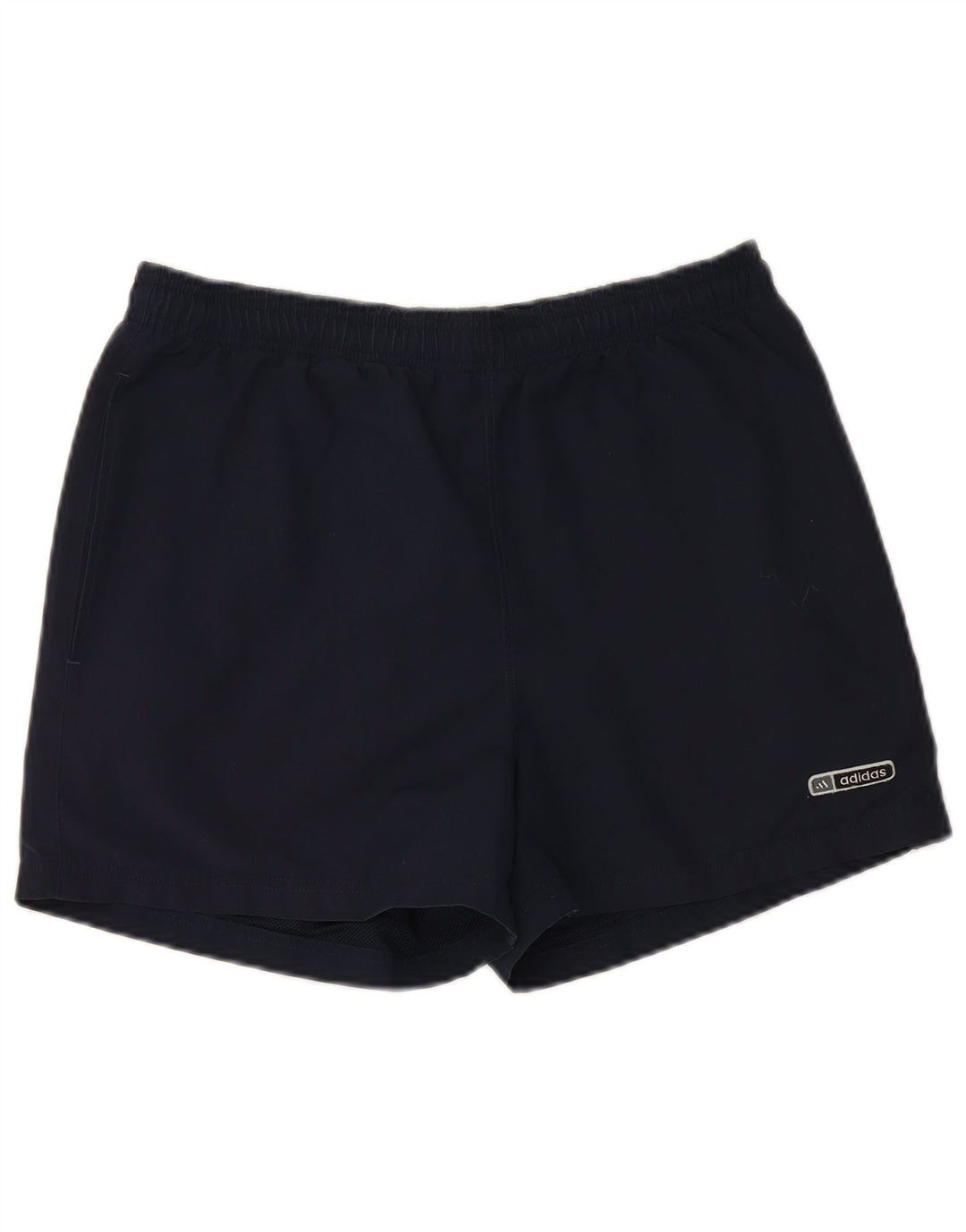 Shorts esportivos masculinos Adidas médio azul marinho poliéster