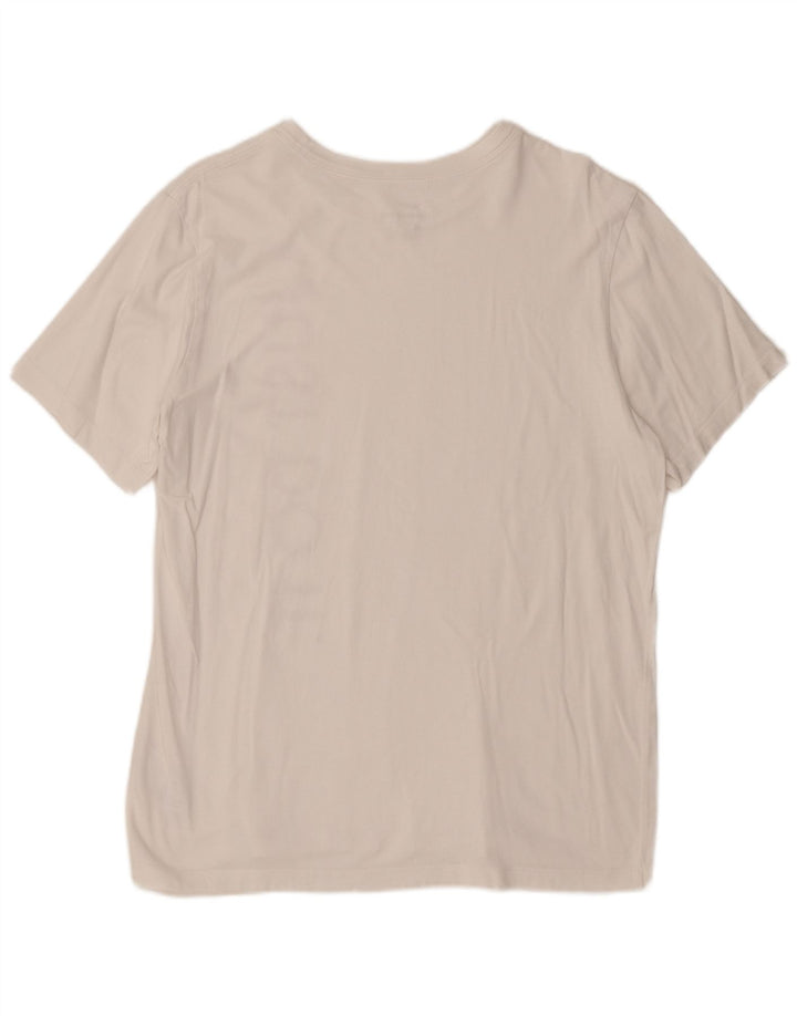 Camiseta gráfica masculina Nike grande algodão branco