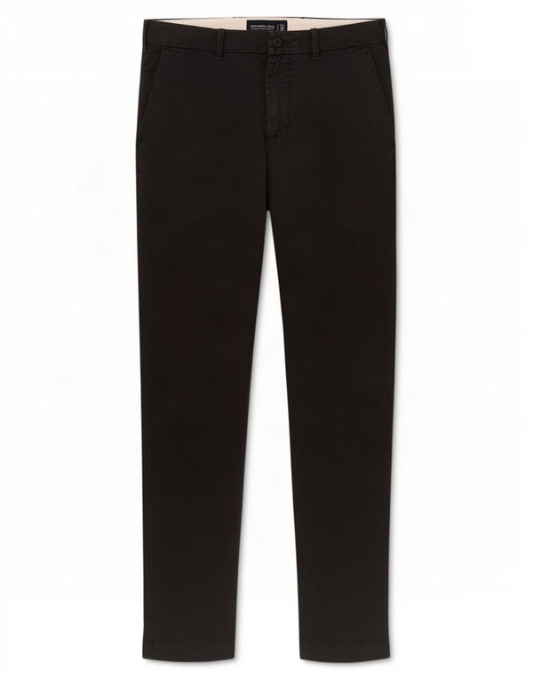 Calça Chino Masculina Stretch Skinny Abercrombie & Fitch W31 L32 Algodão Preto