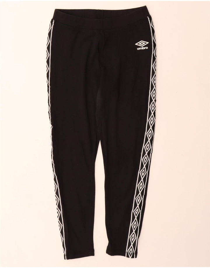 Umbro Leggings Gráficos Femininos Reino Unido 12 Médio Algodão Preto