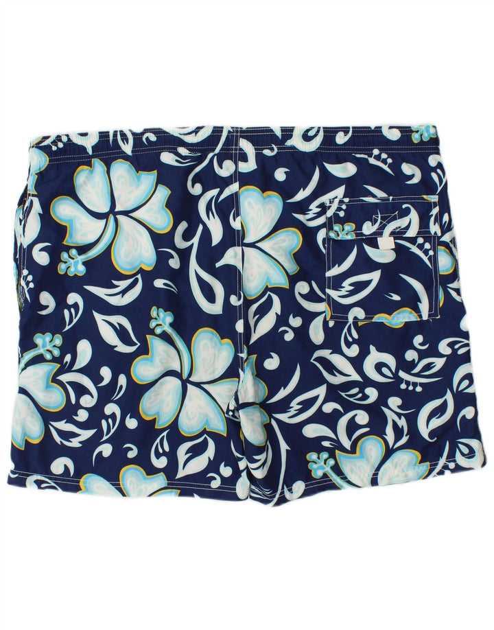 Shorts de natação masculino FILA IT 52 XL azul marinho algodão floral