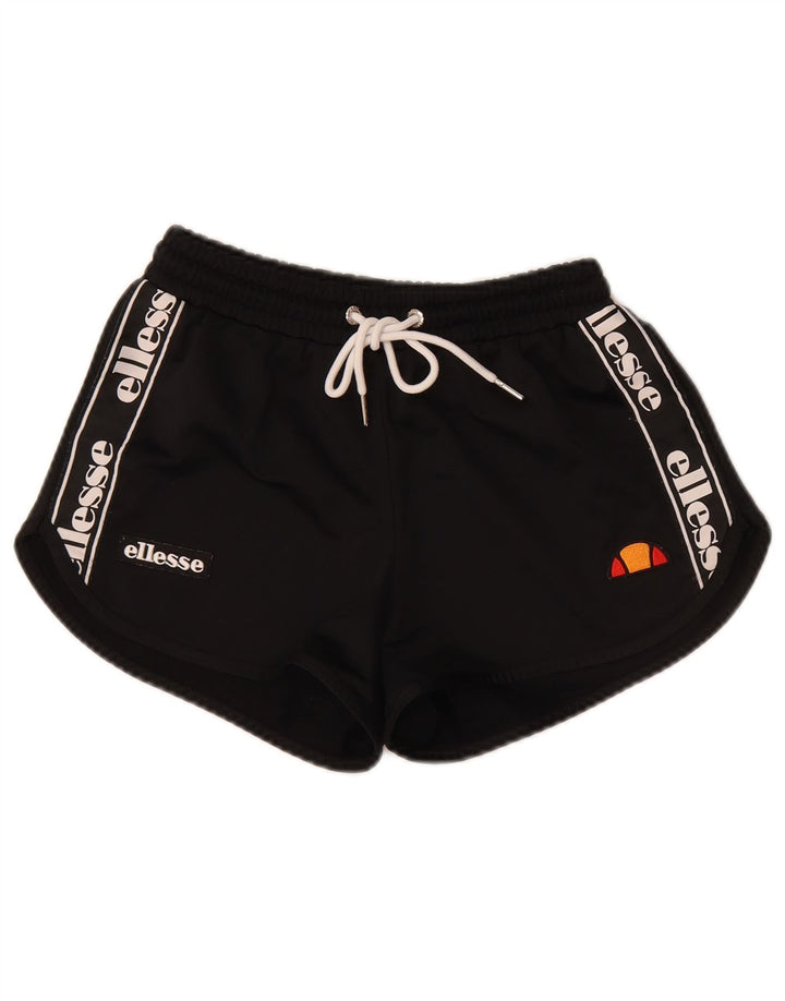 Shorts esportivos gráficos femininos Ellesse UK 8 pequenos pretos