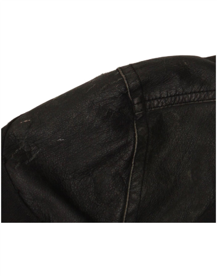 Jaqueta masculina Master Graphic Biker UK 40 grande nylon preto