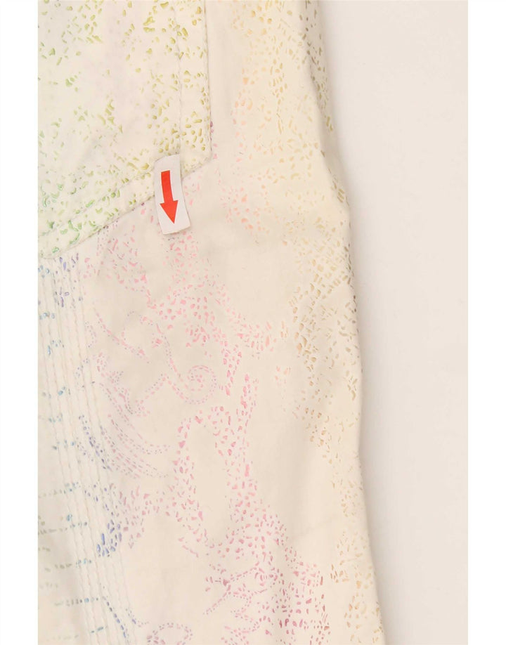 Calça casual feminina Cappopera IT 42 médio W26 L29 branco